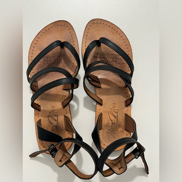 Real leather ankle strap sandal, size 35 EUR - Picture 3 of 6